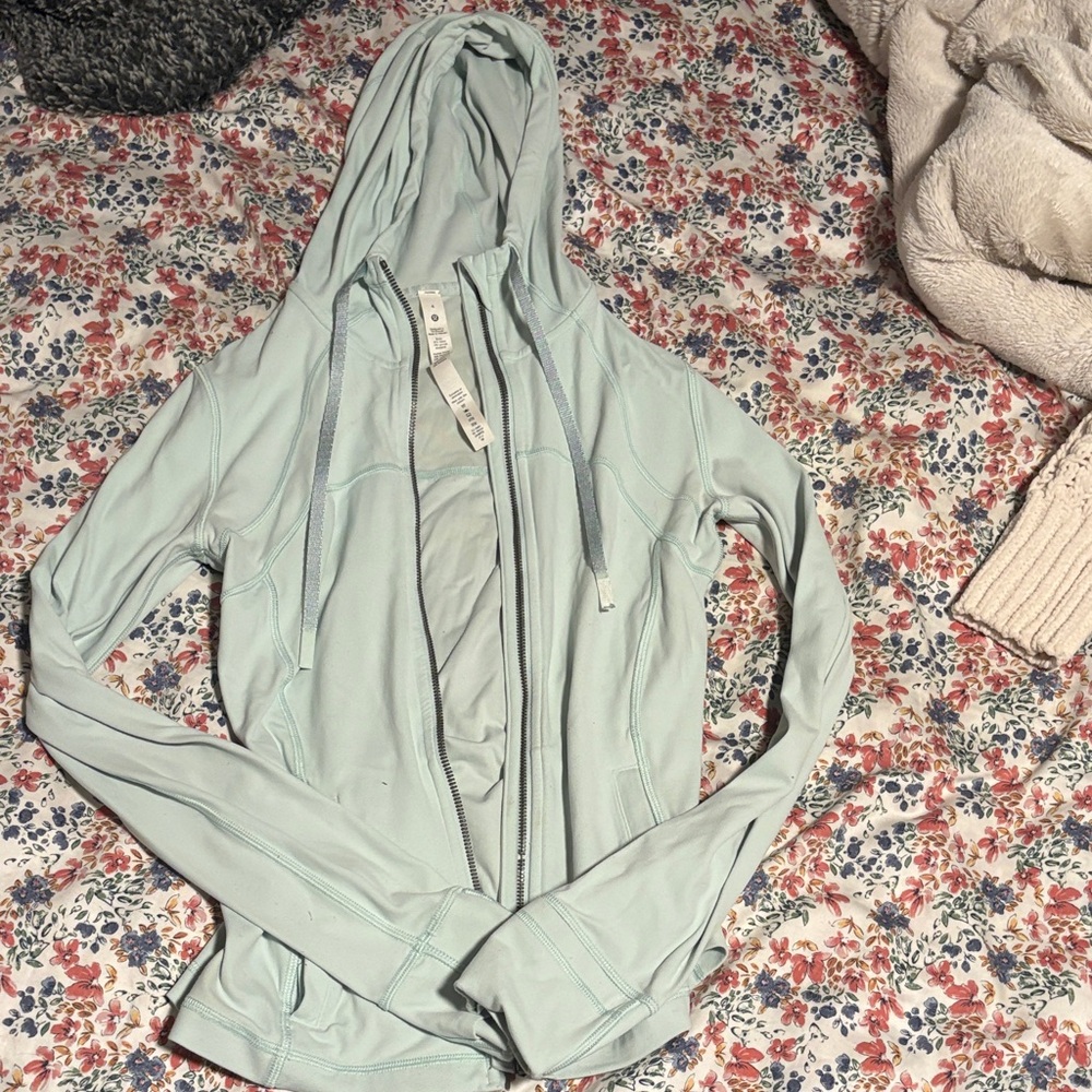 Lululemon Athletica Pale Blue Hooded Jacket